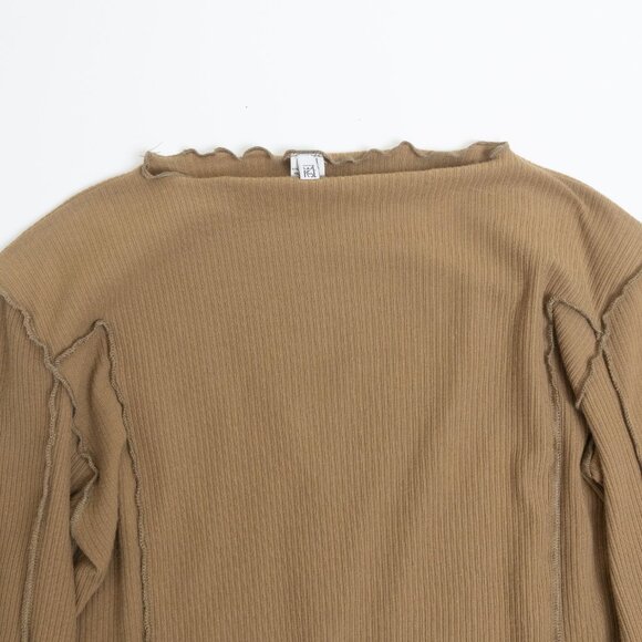 Baserange Omato Long Sleeve Jade Brown XL *Altered Cropped - Picture 4 of 10